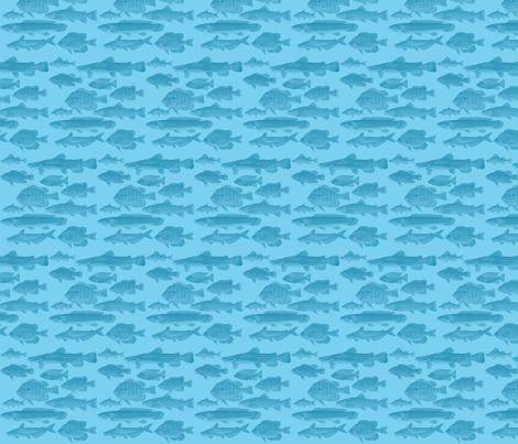fishes fabric by birgitterosenkilde on Spoonflower - custom fabric