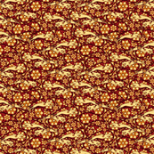 Rust/Yellow Greyhound Casual Paisley ©2010 by Jane Walker