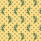 Green Whimsical Greyhound Paisley ©2010 by Jane Walker