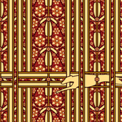 Rust Greyhound paisley stripe ©2010 by Jane Walker