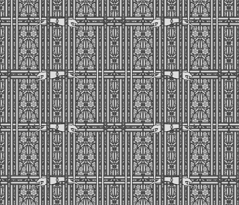 Grey Greyhound paisley stripe ©2010 by Jane Walker fabric by artbyjanewalker on Spoonflower - custom fabric