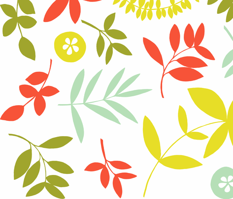 Botanical - Multi fabric by jiah on Spoonflower - custom fabric