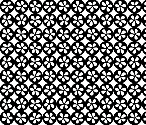 Pod - Black fabric by jiah on Spoonflower - custom fabric