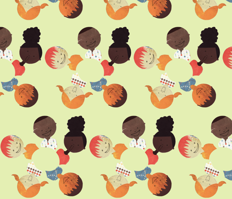 You Make Me Smile  (Big) fabric by maile on Spoonflower - custom fabric