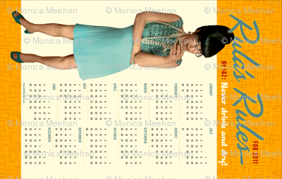 Rula's Rules #147 calendar towel