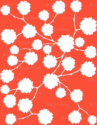 Blossoming - White/Flame