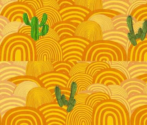 Desert dunes fabric by léonielovesyou on Spoonflower - custom fabric