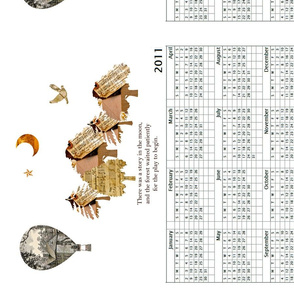 2011 Orchard House Calendar Wall Hanging