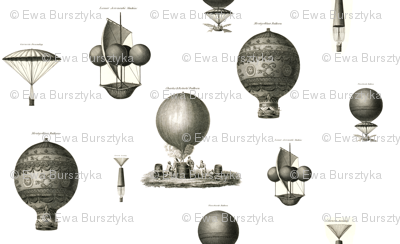 Vintage hot air balloons