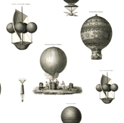 Vintage hot air balloons