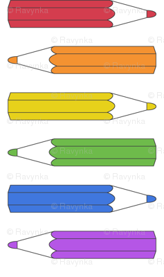 Rainbow pencils