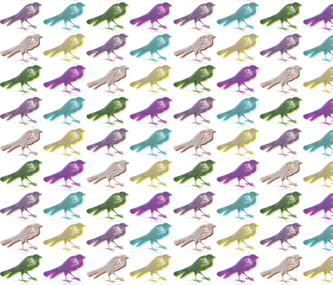 ptakistereo3 fabric by ravynka on Spoonflower - custom fabric
