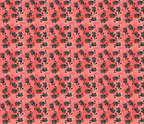 Elephants fabric by snooky on Spoonflower - custom fabric