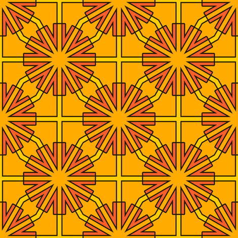Sow Thistle (Yellow) fabric by nekineko on Spoonflower - custom fabric