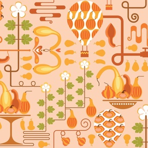 Small Orange Gourds
