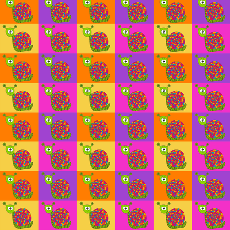 CurlyPops - Snail Allsorts fabric by curlypops on Spoonflower - custom fabric