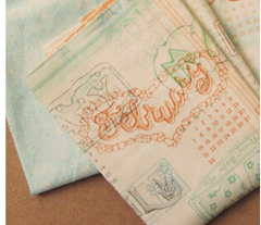 2011 Calendar Tea Towel Fat Quarter Kit