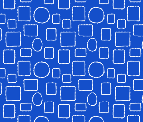 Lace, in Blue fabric by cleverviolet on Spoonflower - custom fabric