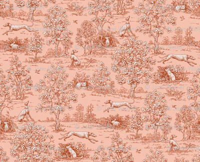 Red Reverse Greyhound Toile ©2010 by Jane Walker