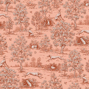 Red Reverse Greyhound Toile ©2010 by Jane Walker