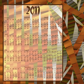 Bamboo Origami Calendar 2011