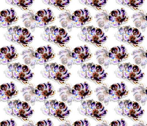 Floral Fantasy White fabric by rosannahope on Spoonflower - custom fabric