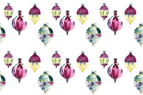 C'EST LA VIV™ Deck the Halls Collection_red and gold  fabric by cest_la_viv on Spoonflower - custom fabric