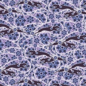 Purple/Dark Greyhound Casual Paisley ©2010 by Jane Walker