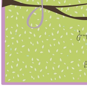 baby announcement fabric