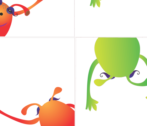 Monster Pillows or Totes fabric by wendyg on Spoonflower - custom fabric