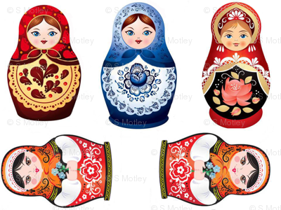 Nesting dolls matryoshka