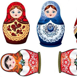 Nesting dolls matryoshka
