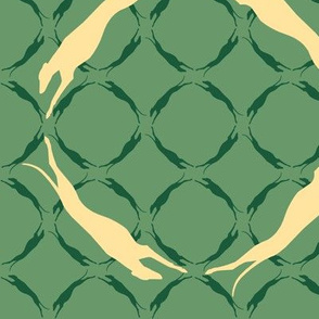 Green Greyhounds GG6  ©2010 by Jane Walker