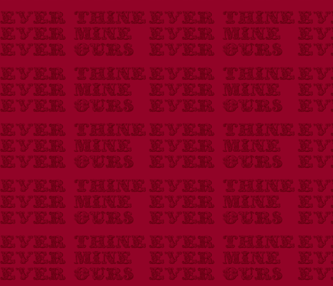 Love Poem - Ever Thine fabric by eroberts on Spoonflower - custom fabric