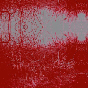 red trees