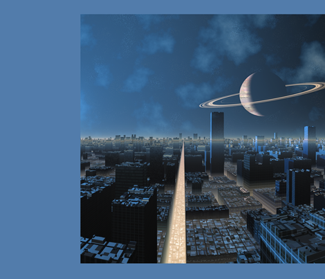3010 Sci Fi Ringed Planet © 2010 Gingezel™ Inc.