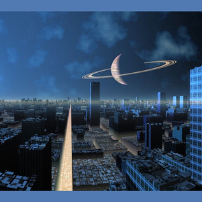 3010 Sci Fi Ringed Planet © 2010 Gingezel™ Inc.