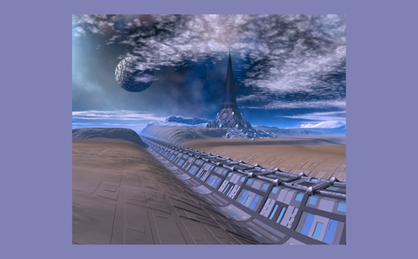 3010 Sci Fi Destination Pillow © 2010 Gingezel™Inc.