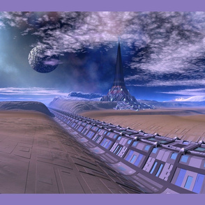 3010 Sci Fi Destination Pillow © 2010 Gingezel™Inc.