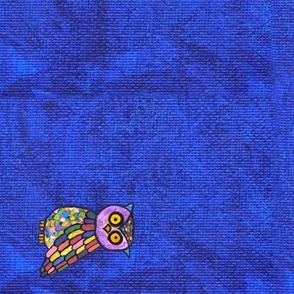 Rainbow Owl - Hand Painted Design