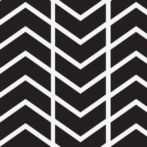chevron stripe black and white