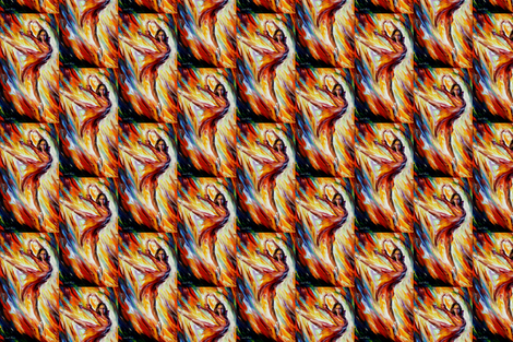 Passion and Fire fabric by afremov_designs on Spoonflower - custom fabric