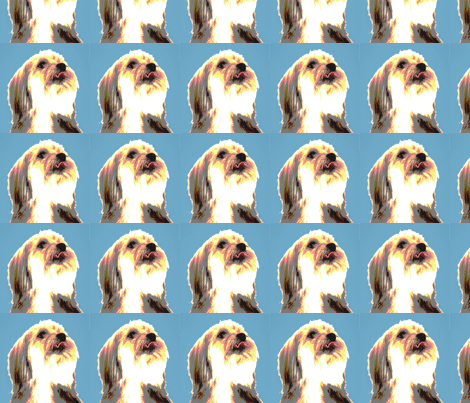 Dog in Blue fabric by elsie4lc on Spoonflower - custom fabric