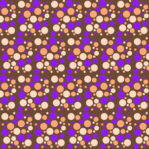 DotsBirdsAndFlowers Brown V2