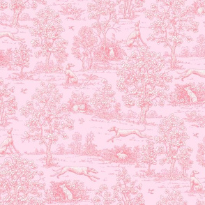 Light Pink Reverse Greyhound Toile ©2010 by Jane Walker