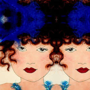 Blue Feather Girl