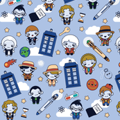(Small) Eleven Traveling Doctors and Blue Phone Boxes