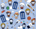 (Large) Eleven Traveling Doctors and Blue Phone Boxes