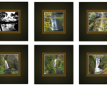 Six 14 inch Photographic Waterfall Pillow Cover Designs per  Yard