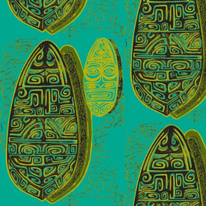 The Polynesian with in blue